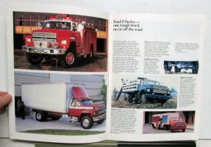 1985 Ford F Series Single Tandem Axle Optional Equipment Sales Brochure