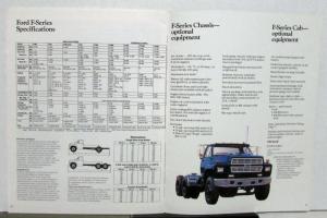 1985 Ford F Series Single Tandem Axle Optional Equipment Sales Brochure