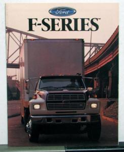 1988 Ford F-Series Single Tandem Axle Diagrams Specifications Options Brochure