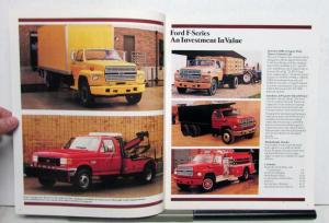 1988 Ford F-Series Single Tandem Axle Diagrams Specifications Options Brochure