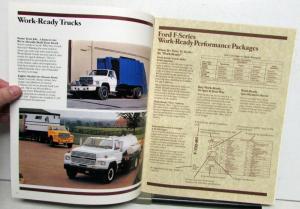 1988 Ford F-Series Single Tandem Axle Diagrams Specifications Options Brochure