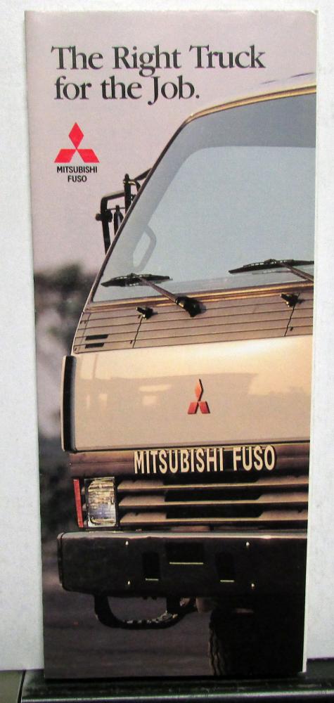 1990 Mitsubishi FUSO Truck Models Dealer Sales Brochure Pocket Folder