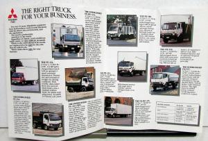 1990 Mitsubishi FUSO Truck Models Dealer Sales Brochure Pocket Folder