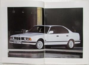1990 BMW 5 Series Sales Brochure - Right-Hand Drive