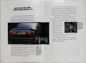 1990 BMW 5 Series Sales Brochure - Right-Hand Drive