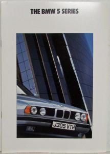 1991 BMW 5 Series Sales Brochure - Right-Hand Drive