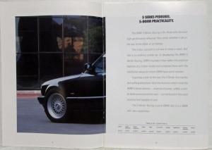 1992 BMW 5 Series Touring Sales Brochure - Right-Hand Drive