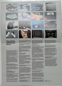 1984 BMW Oversized Folder Sales Brochure - Right-Hand Drive