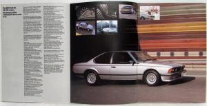 1984 BMW 628CSi 635CSi Sales Folder - Right-Hand Drive