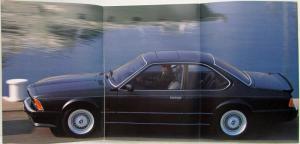 1987 BMW 635CSi Sales Brochure - Right-Hand Drive