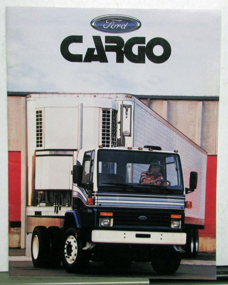 1988 Ford Cargo Tandem Truck Chassis Dimensions Specifications Sales Brochure