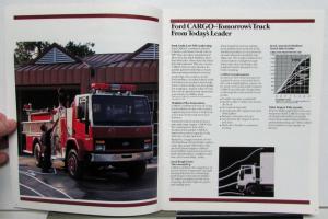 1988 Ford Cargo Tandem Truck Chassis Dimensions Specifications Sales Brochure