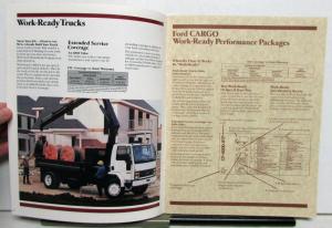1988 Ford Cargo Tandem Truck Chassis Dimensions Specifications Sales Brochure