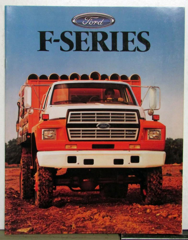 1987 Ford F-Series Single Tandem Axle Chassis Construction Sales Brochure