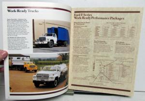 1987 Ford F-Series Single Tandem Axle Chassis Construction Sales Brochure