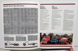1987 Ford F-Series Single Tandem Axle Chassis Construction Sales Brochure