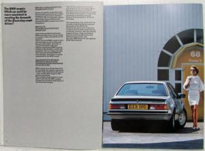 1986 BMW 635CSi Sales Brochure - Right-Hand Drive