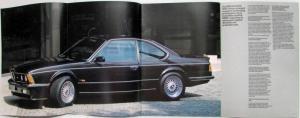 1986 BMW 635CSi Sales Brochure - Right-Hand Drive