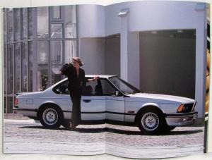 1986 BMW 635CSi Sales Brochure - Right-Hand Drive