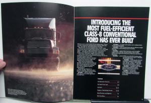 1988 Ford Aeromax Most Fuel Efficient Trucks Diagrams Specifications Brochure