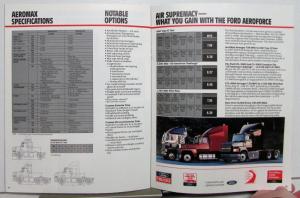 1988 Ford Aeromax Most Fuel Efficient Trucks Diagrams Specifications Brochure