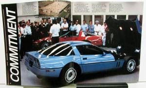 1985 Chevrolet Corvette Dealer Prestige Sales Brochure Original