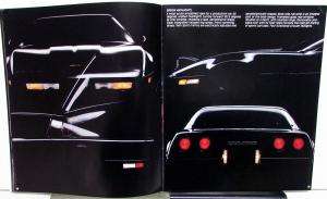 1985 Chevrolet Corvette Dealer Prestige Sales Brochure Original