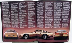 1985 Chevrolet Corvette Dealer Prestige Sales Brochure Original