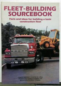 1988 Ford LoBoy F L Series Trucks Workforce Fleet Building Sourcebook Supplement