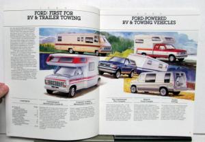 1989 Ford Recreation Vehicle Class A C Ranger Pickup Econo Aerostar Towing Guide