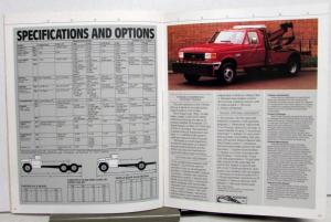 1990 Ford The Work Force F Series Trucks Construction Diagrams Sales Brochure