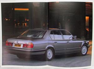 1988 BMW 730i 735i 735iL Sales Brochure - Right-Hand Drive