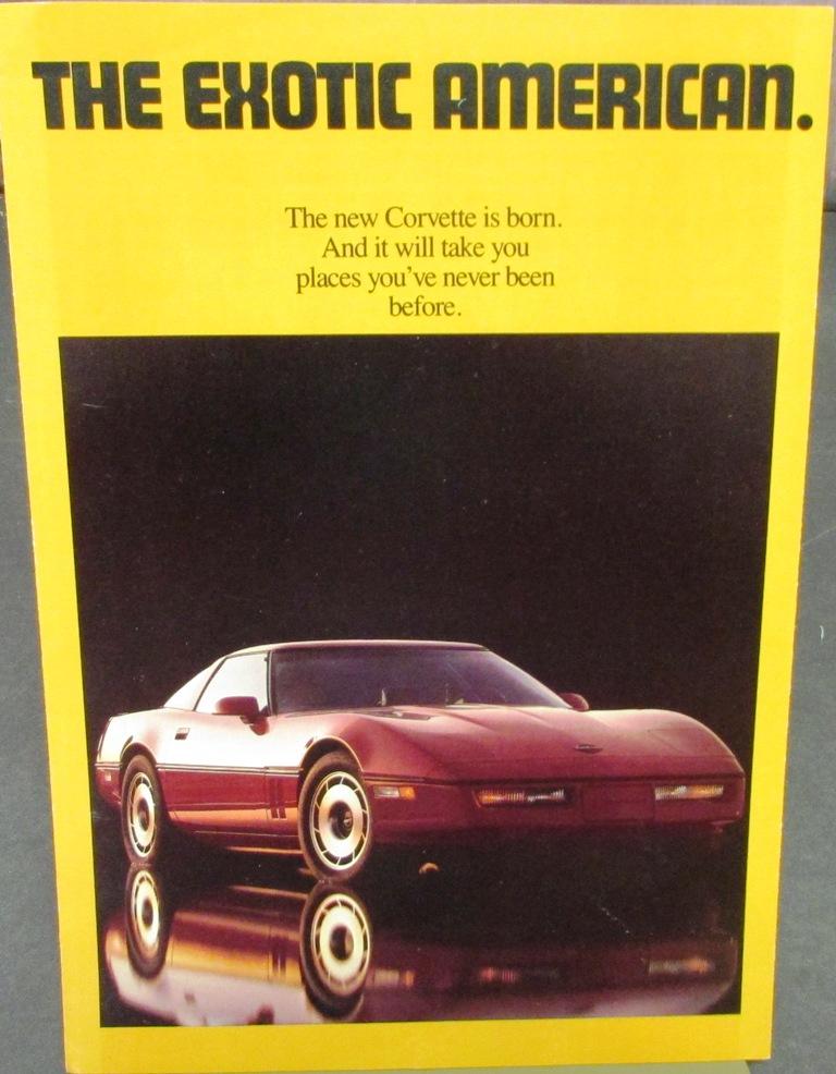 Original 1984 Chevrolet Corvette Dealer Sales Brochure New Corvette
