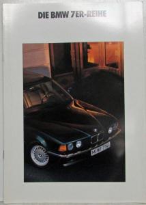 1991 BMW 7 Series Sales Brochure - German Text