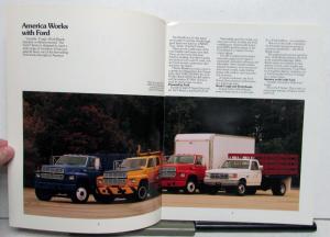 1991 Ford The Work Force F Series Trucks Construction Diagrams Sales Brochure