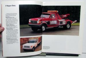 1991 Ford The Work Force F Series Trucks Construction Diagrams Sales Brochure