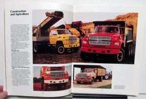 1991 Ford The Work Force F Series Trucks Construction Diagrams Sales Brochure