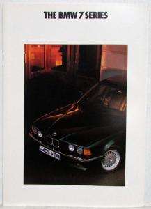 1991 BMW 7 Series Sales Brochure - Right-Hand Drive