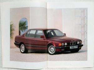 1991 BMW 7 Series Sales Brochure - Right-Hand Drive