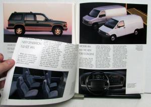 1992 Ford F Series Pickups Ranger Eddie Bauer Bronco Wagon Aerostar Brochure