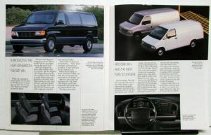 1992 Ford F Series Pickups Ranger Eddie Bauer Bronco Wagon Aerostar Brochure