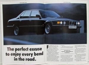 1990 BMW 730i 735i 735iL Sales Brochure - Right-Hand Drive