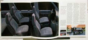 1992 Ford Club Wagon Seating Options Specifications Sales Brochure