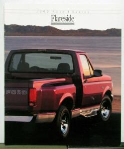 1992 Ford F Series Flareside Options Specifications Sales Brochure
