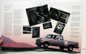 1992 Ford F Series Flareside Options Specifications Sales Brochure