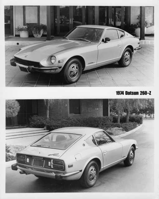 1974 Datsun 260-Z Press Photo and Release 0012