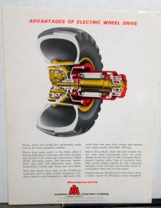 1970s Marathon Le Tourneau Electric Wheel Sales Sheet Heavy Equipment Industrial