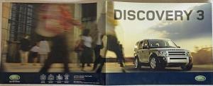 2007 Land Rover Discovery 3 Sales Brochure - UK Market