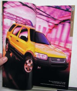 2001 2002 Ford Escape Explorer Sport Trac Expedition Excursion Brochure