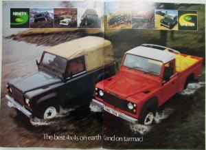 1982 Land Rover Ninety and One Ten Best 4x4s on Earth and Tarmac Sales Brochure